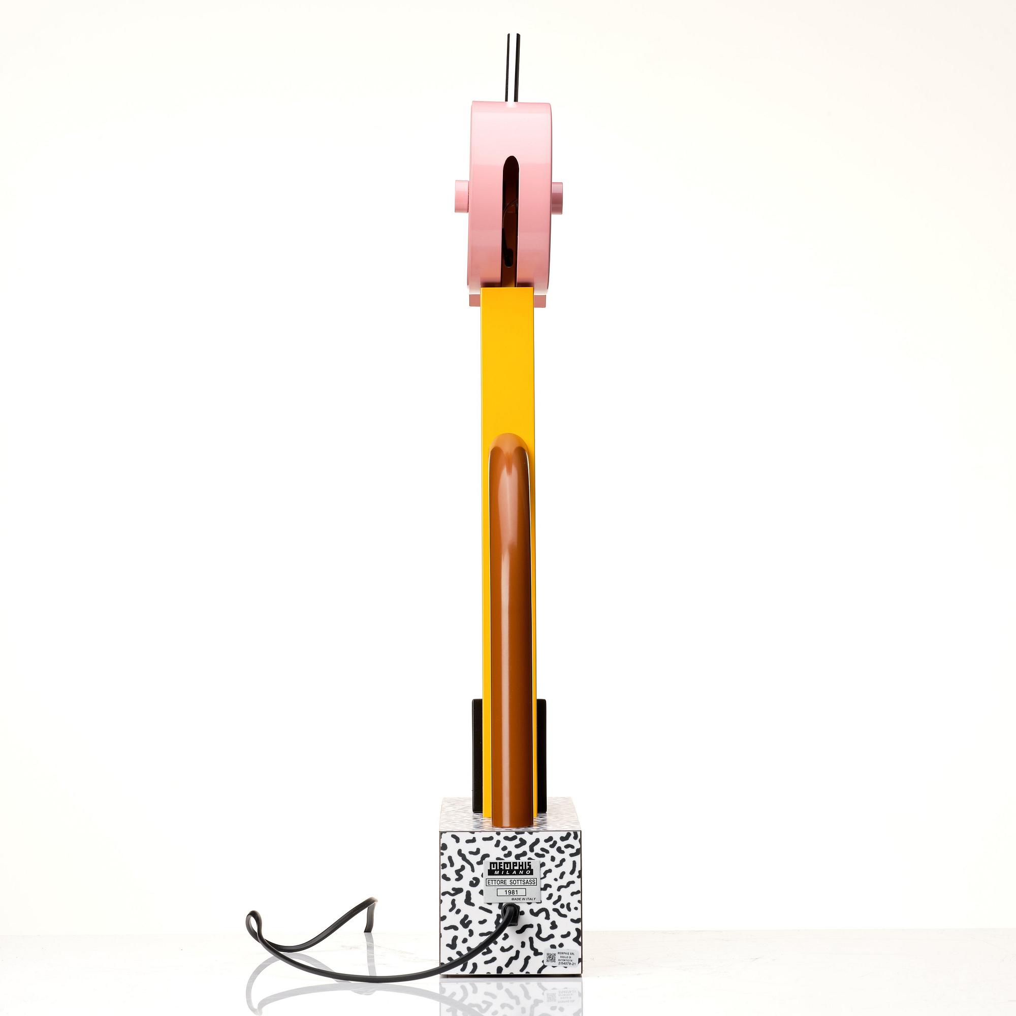 Ettore Sottsass, a 'Tahiti', table lamp, Memphis, Milan, post 1981.