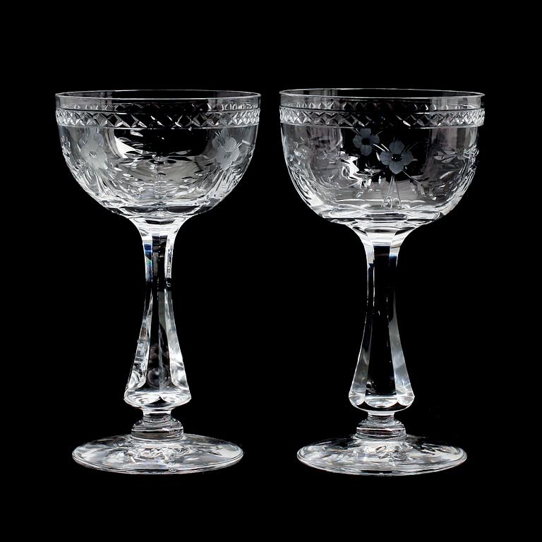 MADEIRAGLAS, 10 st, "MacGuirlang", Fritz Kallenberg, Boda.