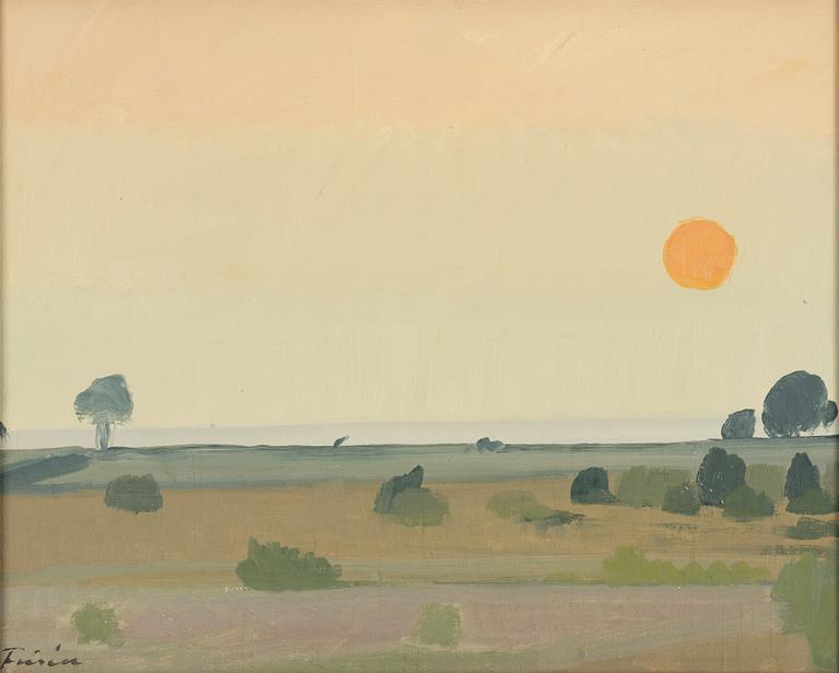 Vera Frisén, Landscape with Sunrise, Öland.