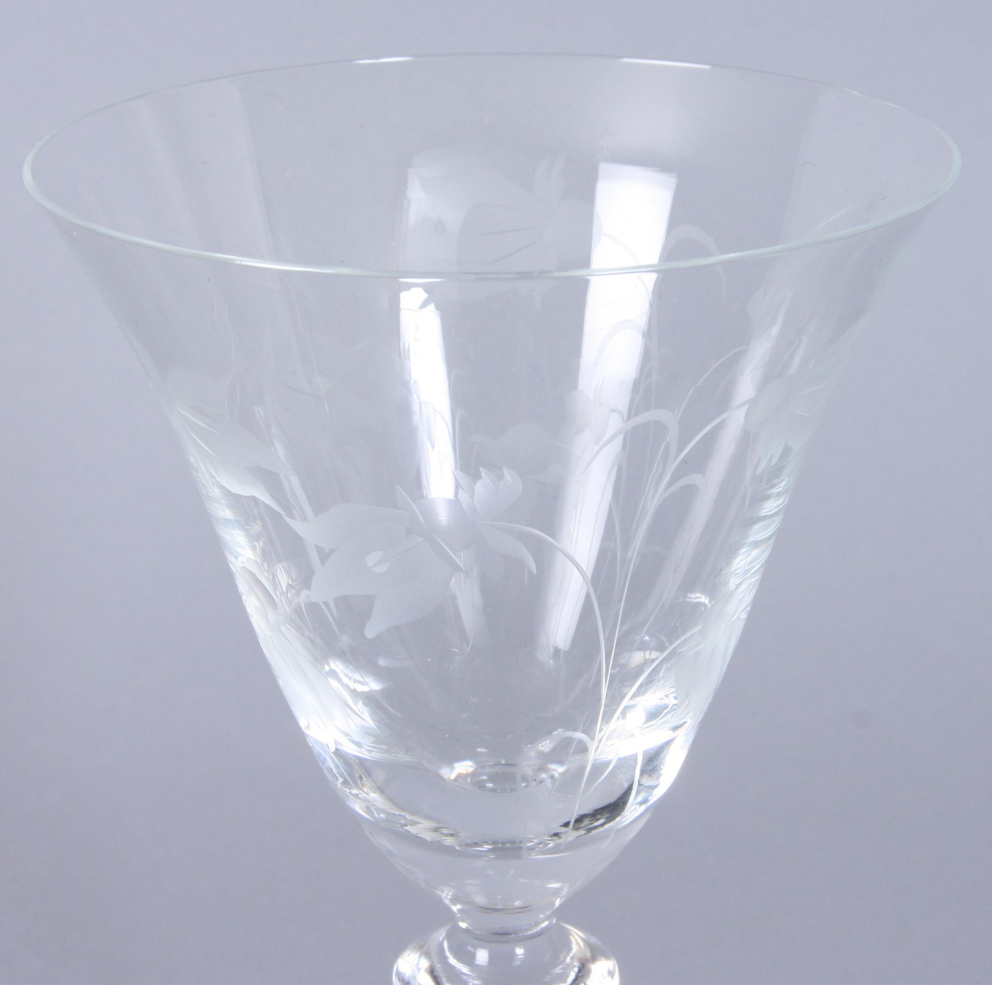 VINGLAS, 10 st, 1900-talets andra hälft.