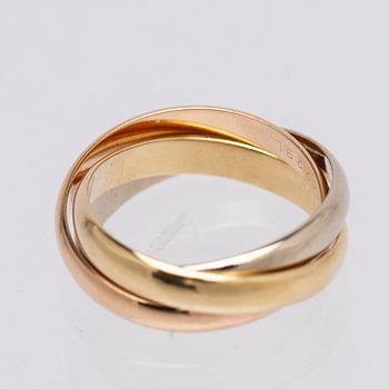 Cartier, ring, "Trinity", 18K guld i tre färger.