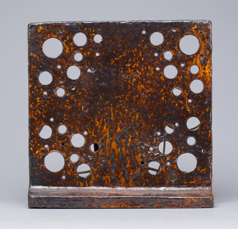 BORDS/VÄGGLAMPA, keramik,1960-70-tal.