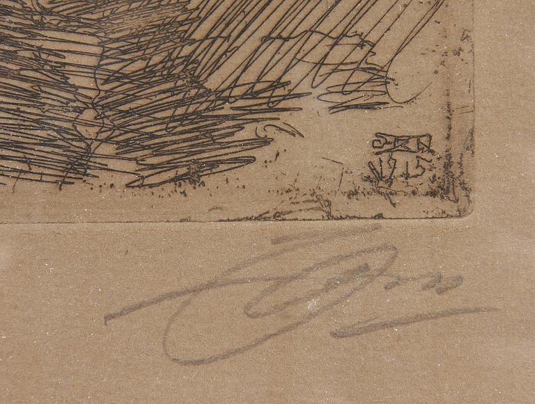 ANDERS ZORN, etsning, sign.