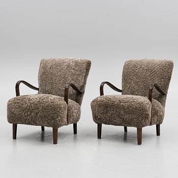 Fåtöljer, ett par, Swedish Modern, 1930/40-tal.