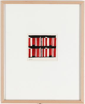 Lars Englund · LARS ENGLUND, gouache, monogramsignerad och daterad 1955.