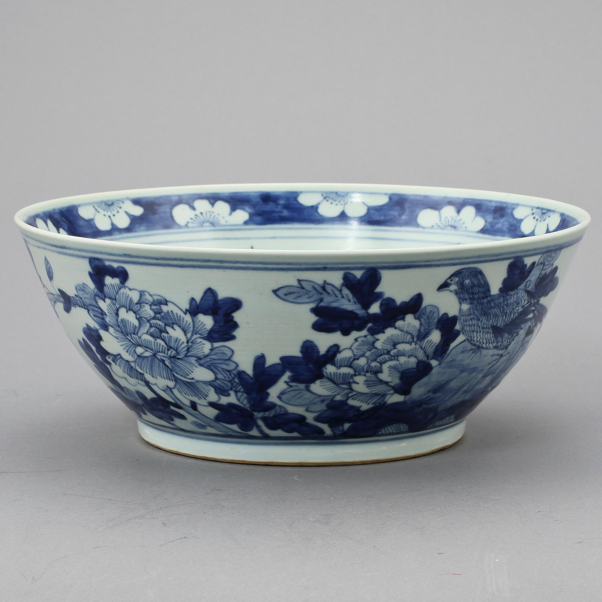 BÅLSKÅL, porslin, Kina, 1800-tal.