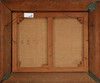 OKÄND KONSTNÄR, olja på duk. 1900-talets början. Bär blyertssign RL a tergo.