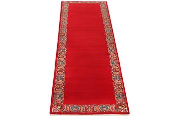 A Royal Keshan runner, c. 400 x 100 cm.