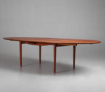 Finn Juhl, a teak  "Judas" or "Silver" table, executed by Niels Vodder, Denmark, 1940-50's.