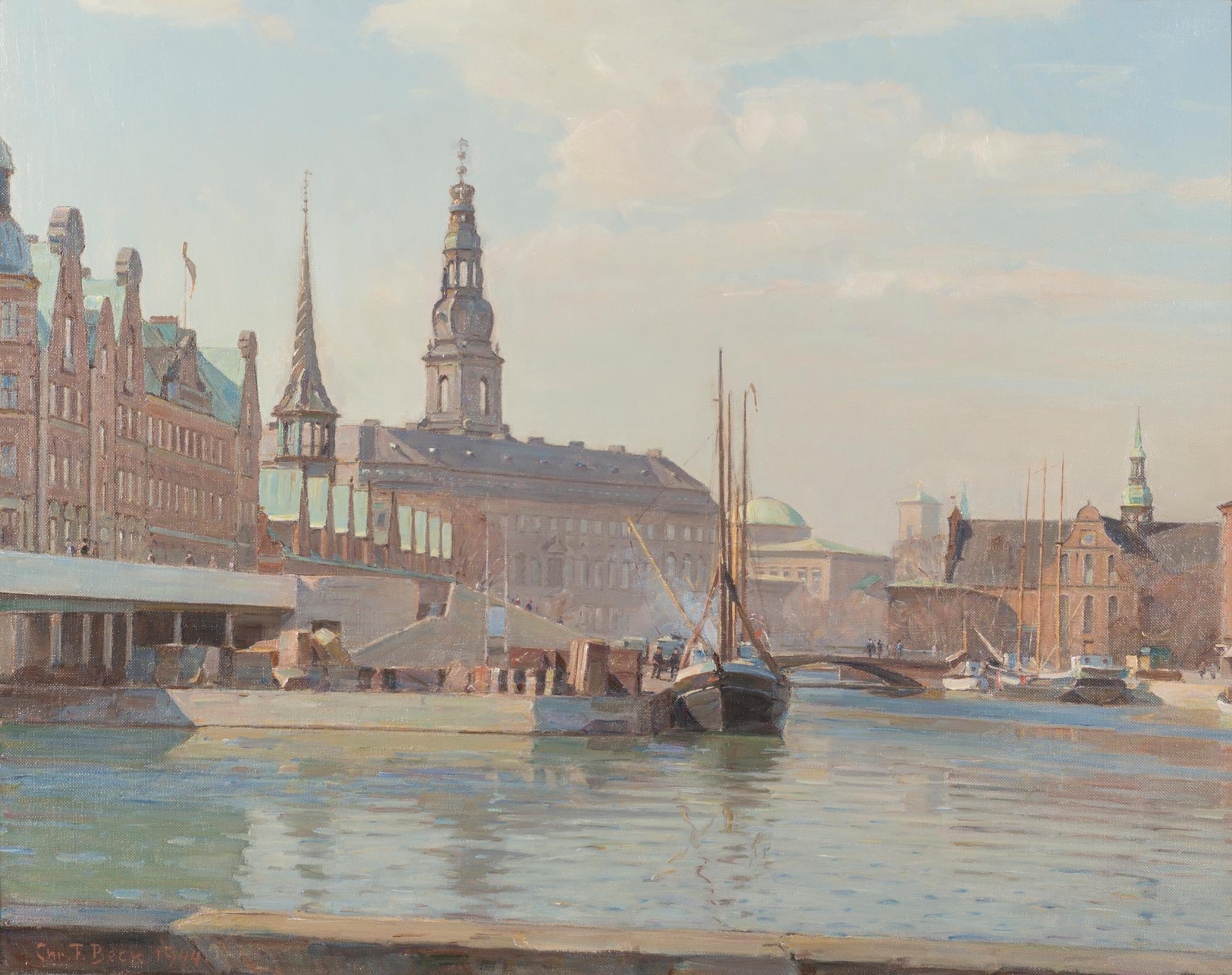 CHRISTIAN FREDERICK BECK, oil on canvas, signed and dated 1944.