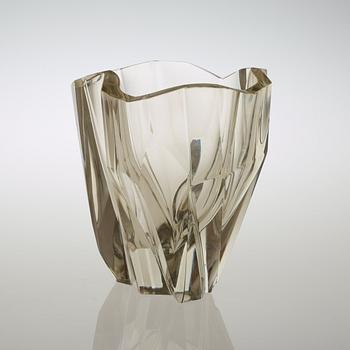 A Tapio Wirkkala 'Iceberg' glass vase, iittala, Finland, 1950's-60's, model 3825.