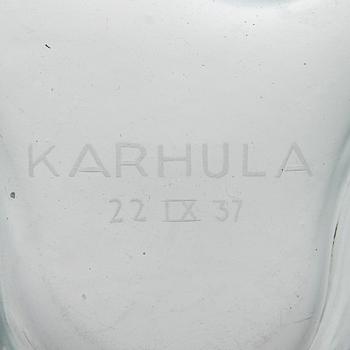 A 'Savoy' vase signed Karhula 22 IX 37.