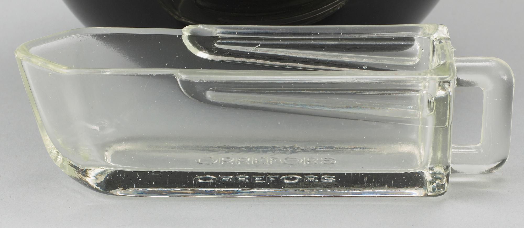 PARTI GLAS, 8 delar, bla. Orrefors.