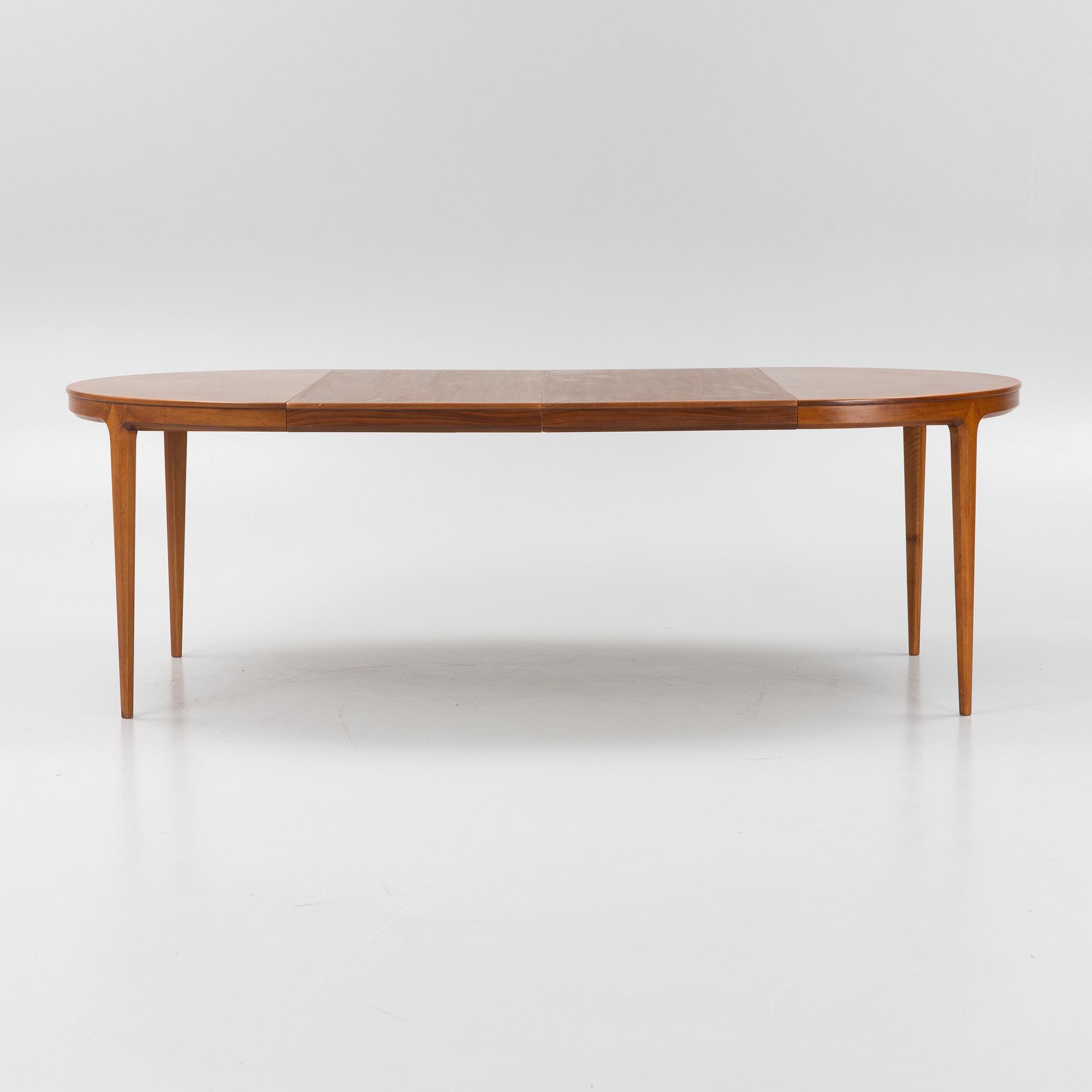 Bertil Fridhagen, matbord, "Diamant", Bodafors, daterat 1962.