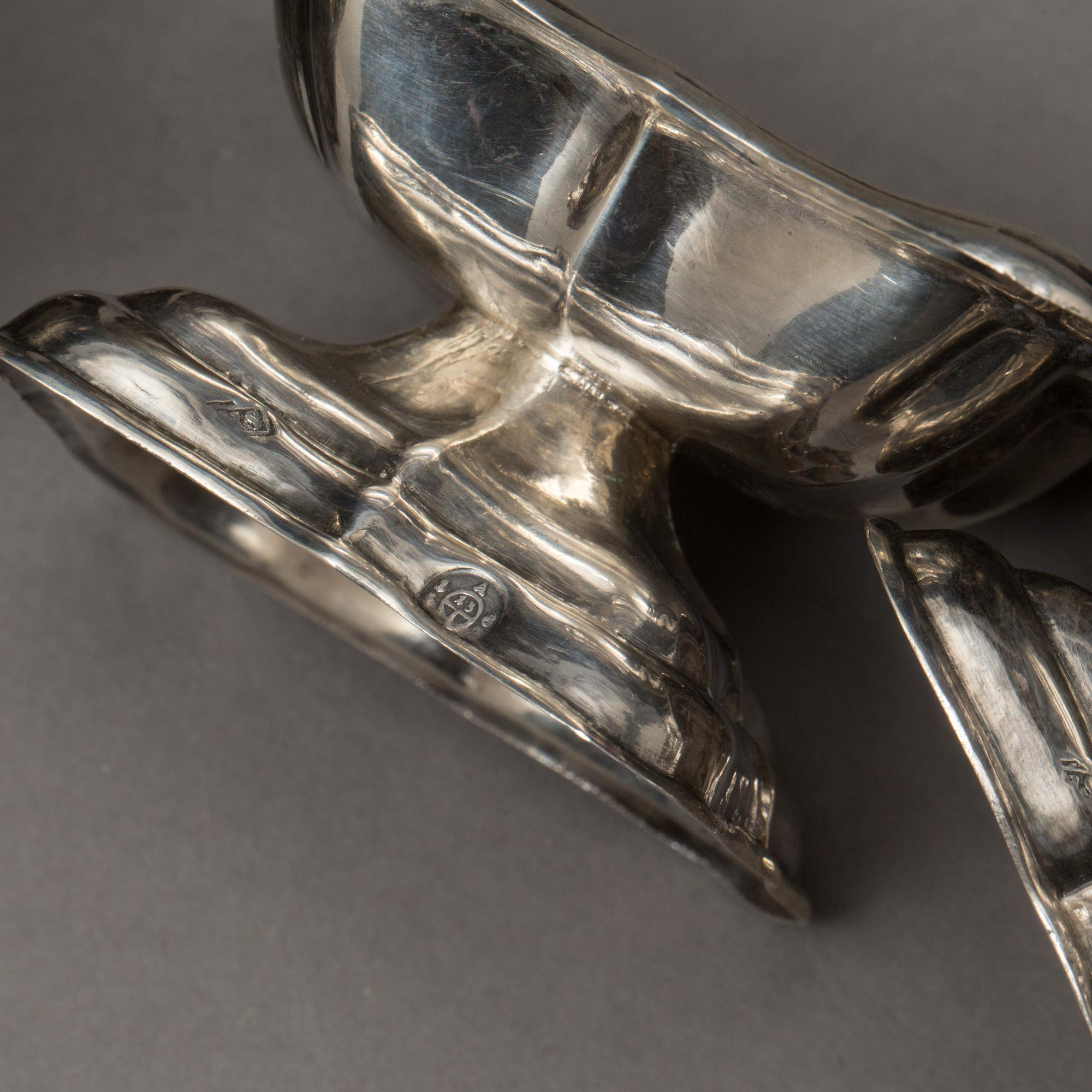 SALTKAR, 2 par, Österrike/Ungern, 1900-tal, silver, total vikt 360 g.