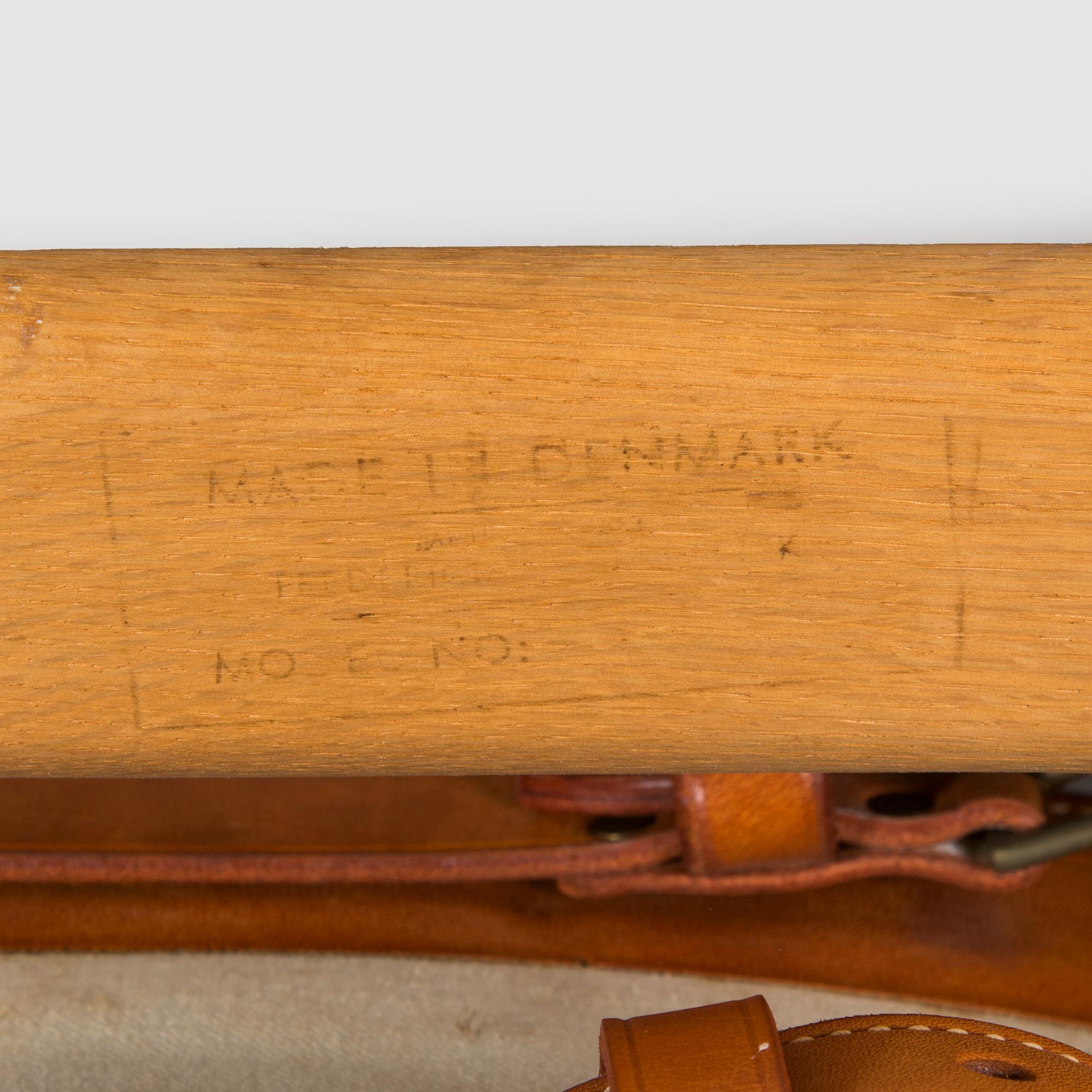 Børge Mogensen, fåtölj, "Den Spanske stol" modell 226 Fredericia stolefabrik, Danmark, 1900-talets mitt.
