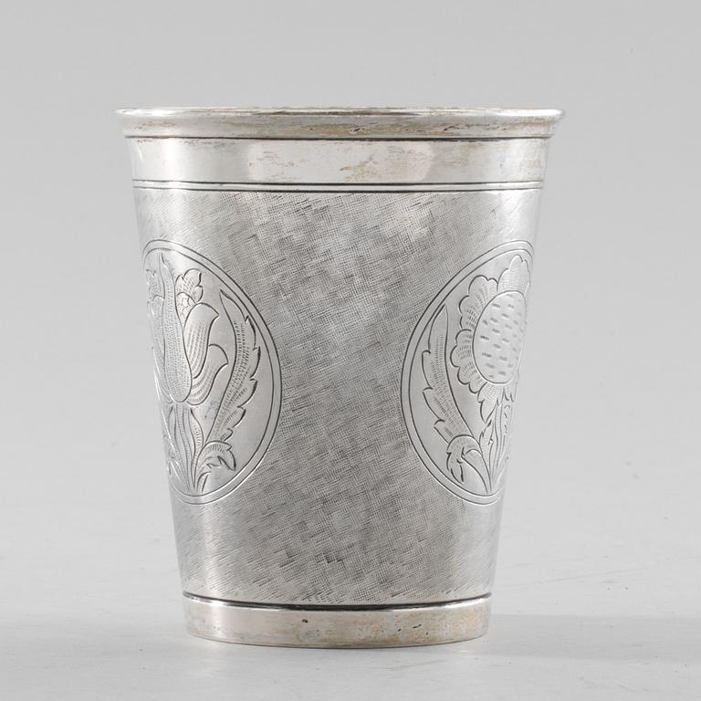 BÄGARE, silver, W.A. Bolin, Stockholm, 1959, vikt ca 230g.