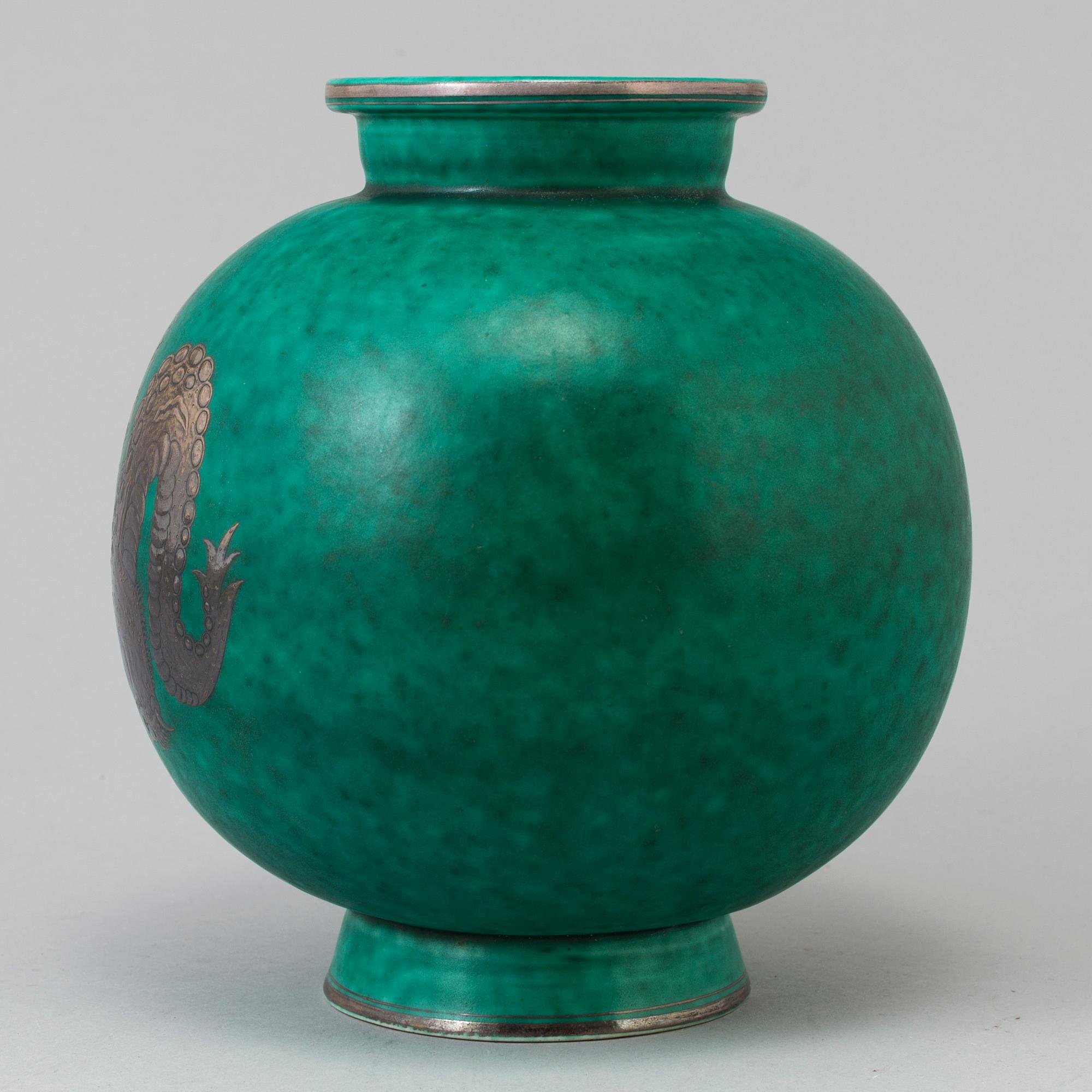 WILHELM KÅGE, vas, stengods,"Argenta", Gustavsberg 1943.