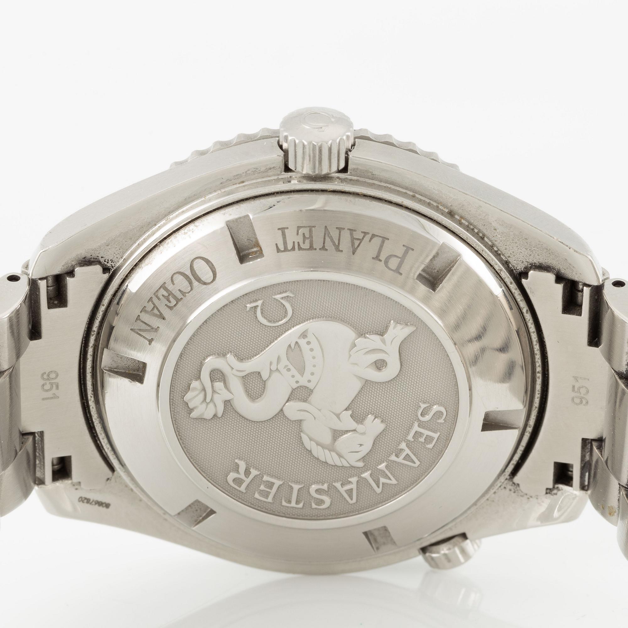 Omega, Seamaster, Planet Ocean, wristwatch, 45.5 mm.