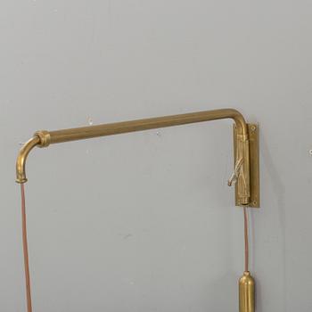 A late 20th century wall lamp,