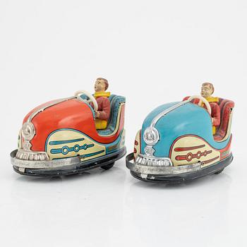 A tin toy radio cars, Hoch & Beckman, Germany, mid 20th century.