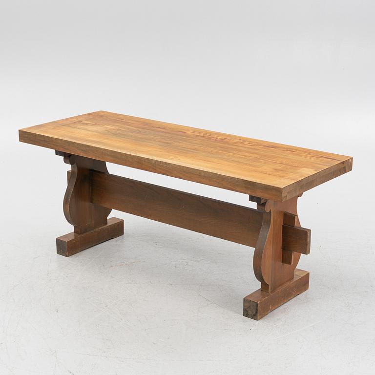 A pine table, mid 20th century.