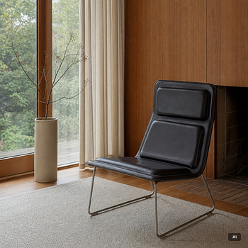 Jasper Morrison, An armchair, "Low and Pad", Cappelini, Italy.