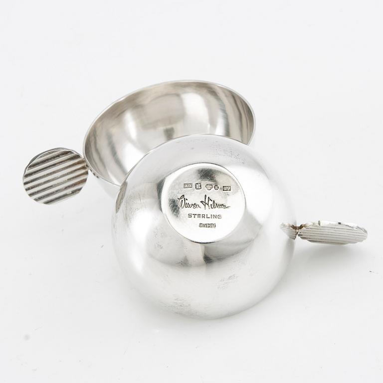 Wiwen Nilsson, punschbägare ett par silver, Lund 1966.