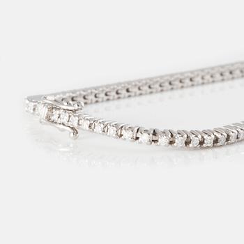 ARMBAND, sk tennisarmband, med briljantslipade diamanter ca 0.90 ct.