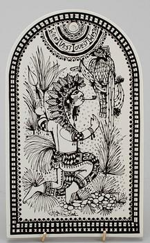 ROSENTHAL, SEINÄLAATTOJA, 4 kpl, keramiikkaa, sign. Björn Winblad, Rosenthal, Studio-Linie, Saksa 1900-luvun loppupuoli.