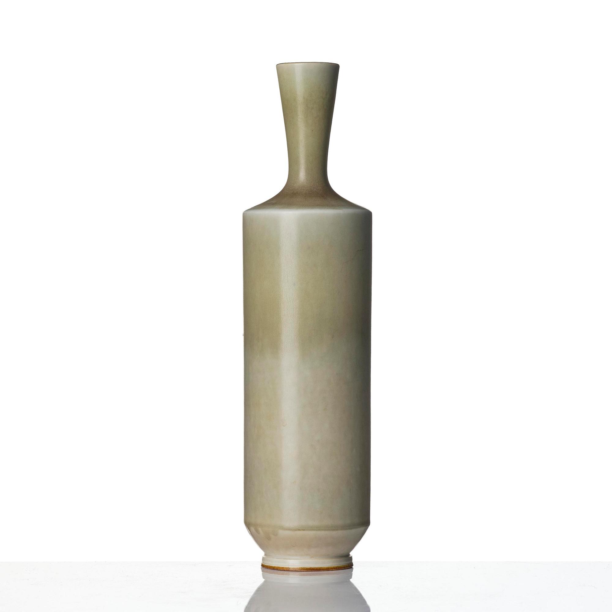 Berndt Friberg, a stoneware vase, Gustavsbergs Studio 1965.