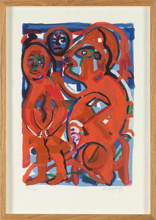 Herbert Gentry, färglitografi, signerad 145/150.