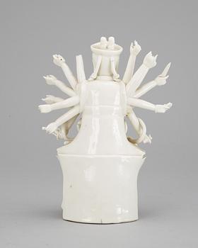 A blanc de chine figure, Qing dynasty.
