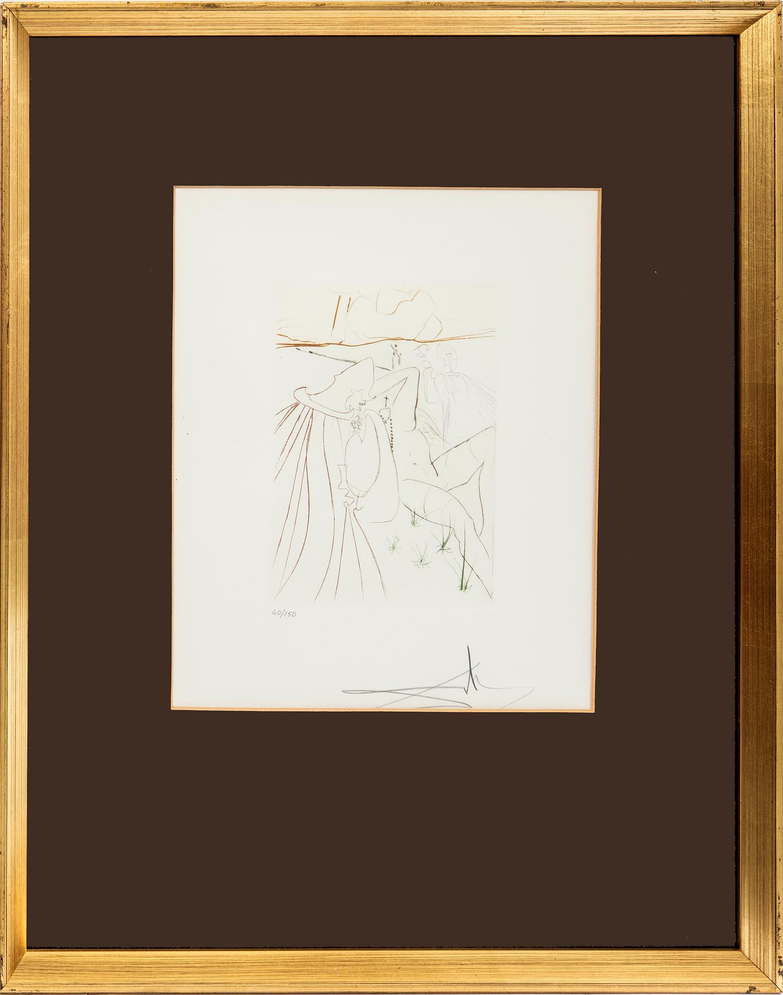 Salvador Dalí, "La ressuscitee" from "Le Décameron".
