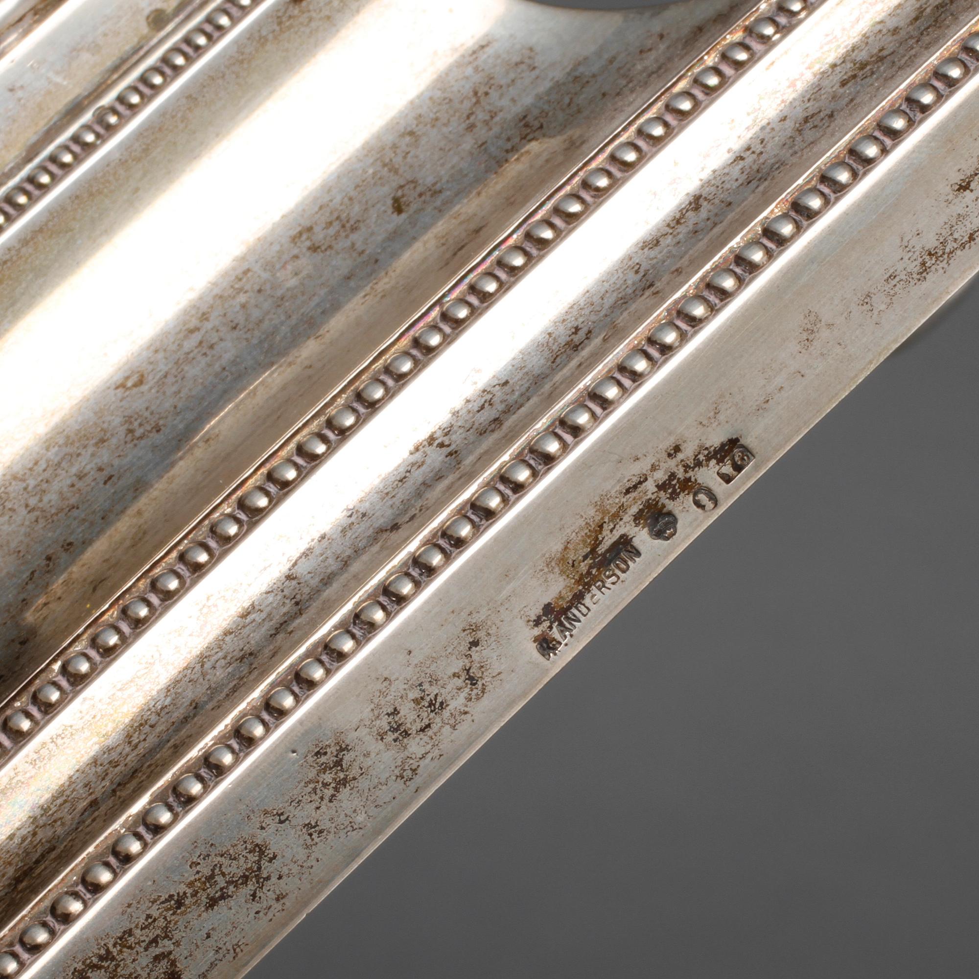 LJUSSTAKE, silver, K Andersson, Stockholm, 1901.