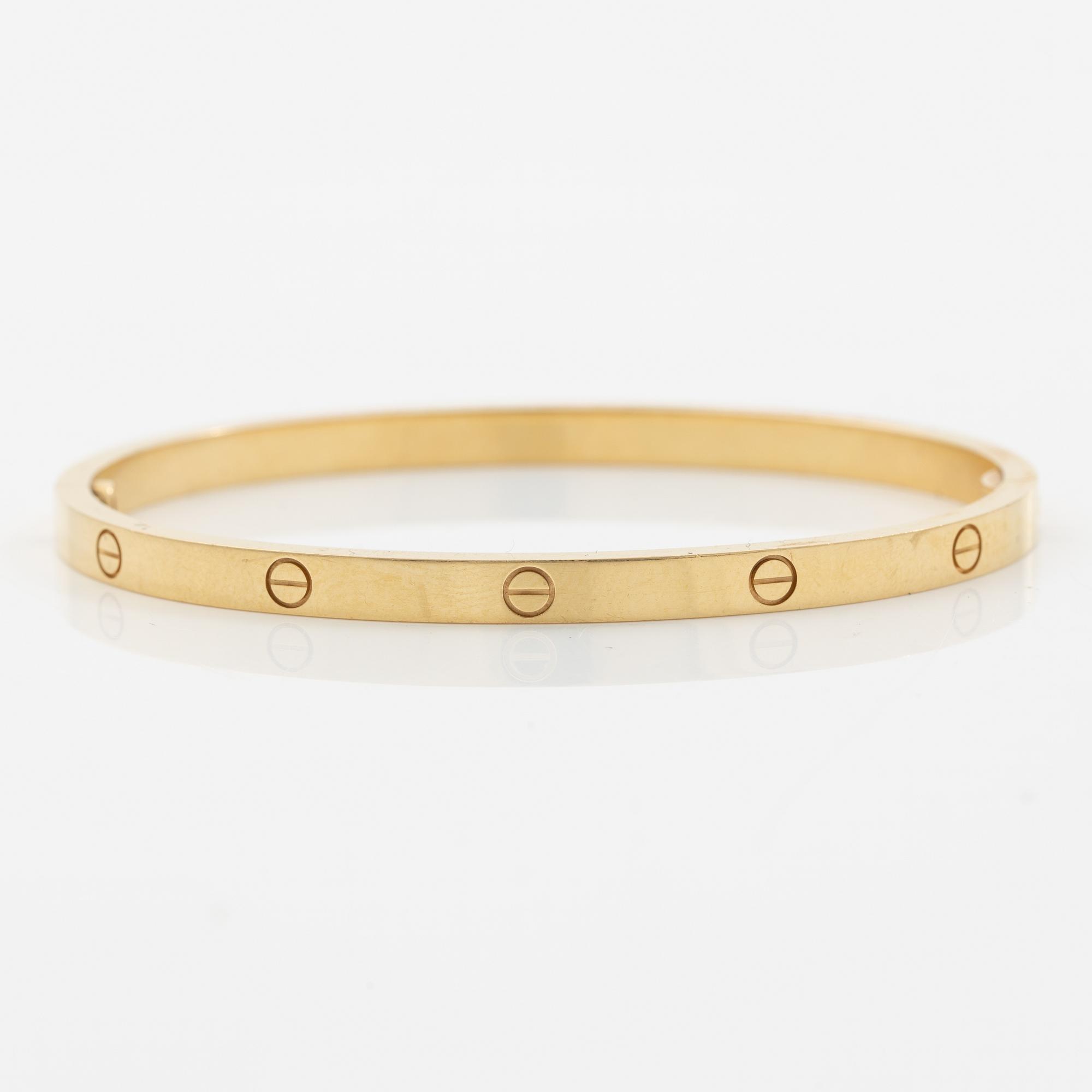 Cartier, bracelet, "Love" small, 18K gold.