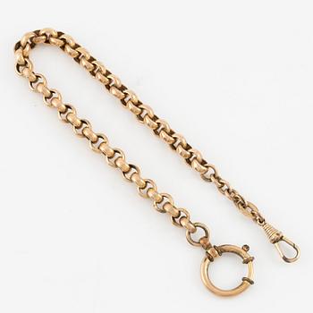 Pocket watch, 14K gold, 50.5 mm.