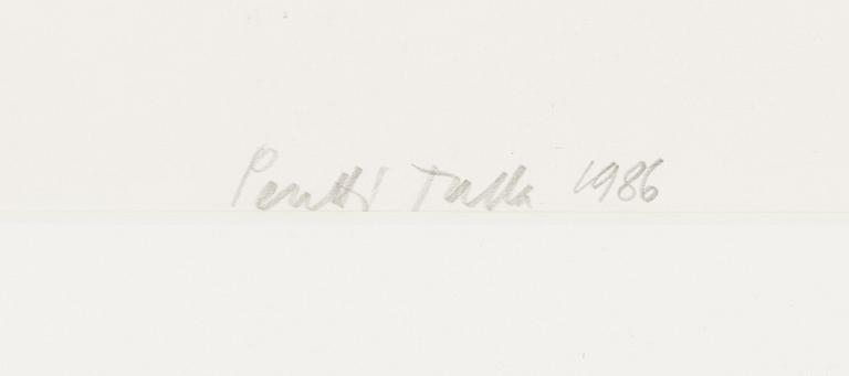 Pentti Tulla, serigrafi, signerad och daterad 1986, numrerad 10/50.