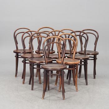 STOLAR, 10 st, bl a Thonet, 1900-talets början.