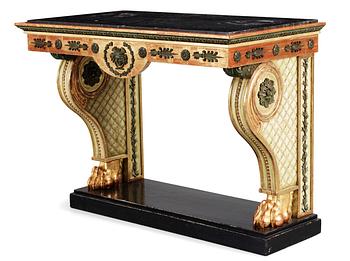 536. A Swedish Empire early 19th Century console table.