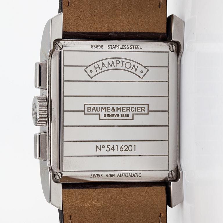 Baume & Mercier, Hampton Chronograph, wristwatch, 34 x 40 mm.