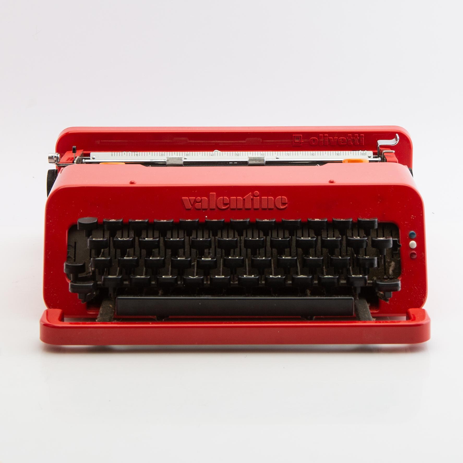 Ettore Sottsass, typewriter, "Valentine s", Olivetti, Italy.