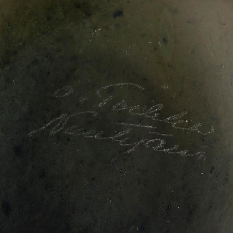 OIVA TOIKKA, FÅGEL, glas, signerad O. Toikka Nuutajärvi.