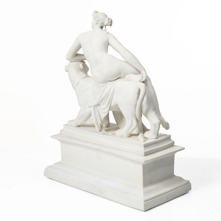 Johann Heinrich von Dannecker, efter, "Ariadne på pantern", parian, Gustavsberg.