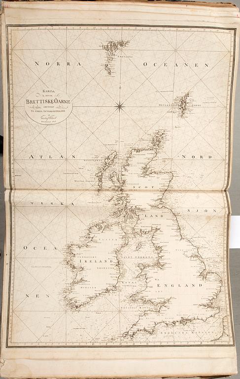 Gustaf af Klint, book, "Sweden's Maritime Atlas", 1797-1815.
