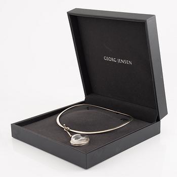 Vivianna Torun Bülow-Hübe, necklace, sterling silver and rock crystal, Georg Jensen, Denmark.