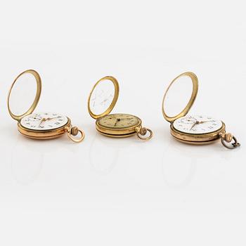 Mormorsur, 3 st, 14K/18K guld.