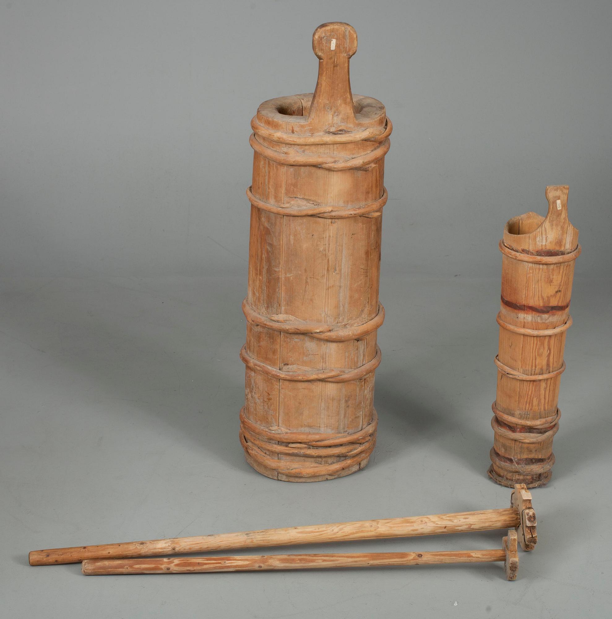 SMÖRKÄRNOR 2 st, Finland, 1800-tal.