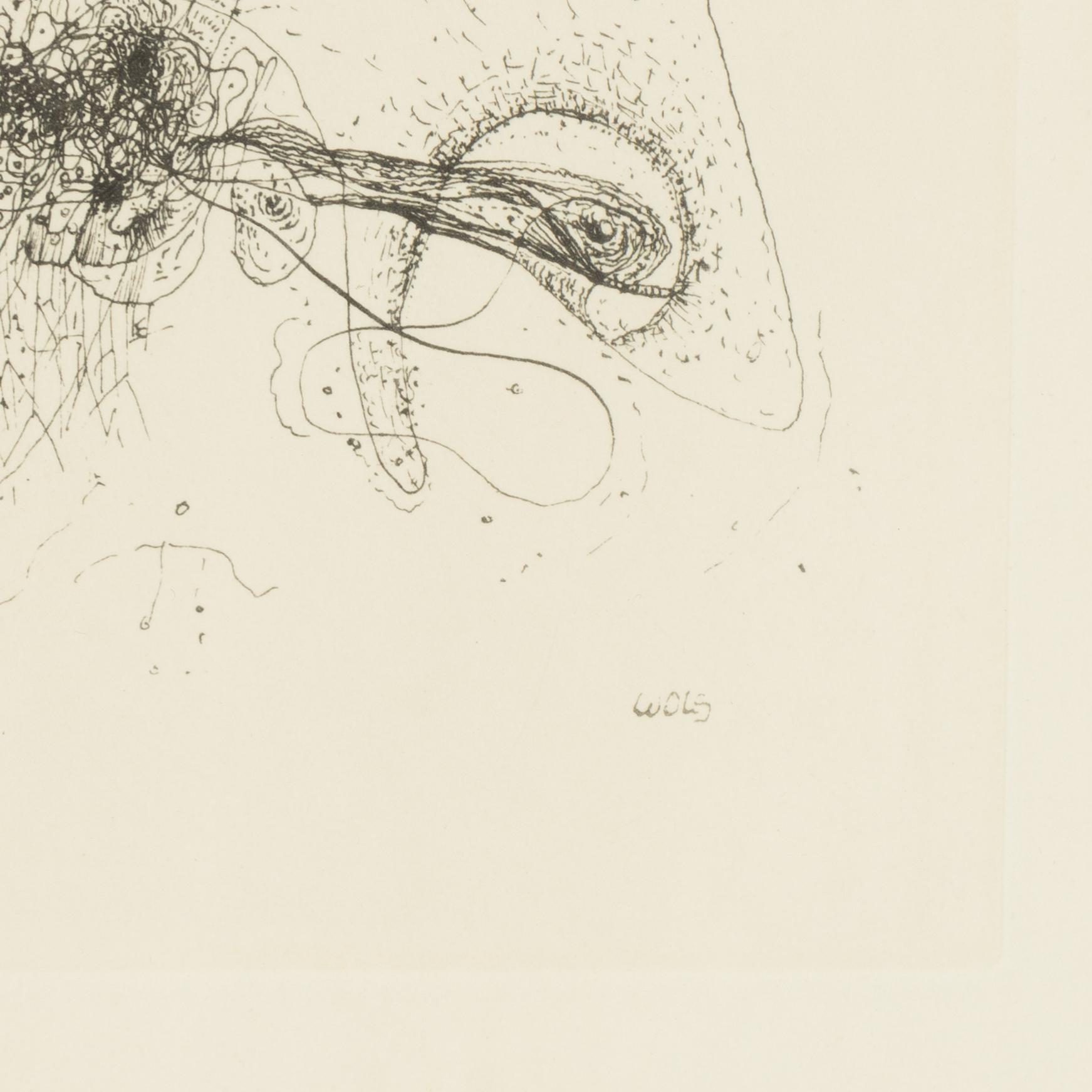 Alfred Otto "Wols" Schulze, etching, signed in plate, Numbered 10/250.