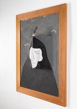 ERNESTO TATAFIORE, mixed media on panel. Signed Tatafiore.